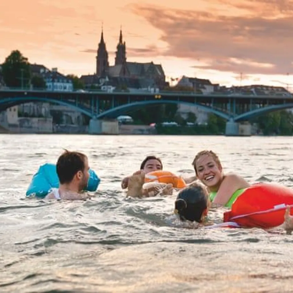 Ending point for floating the Rhine - 1