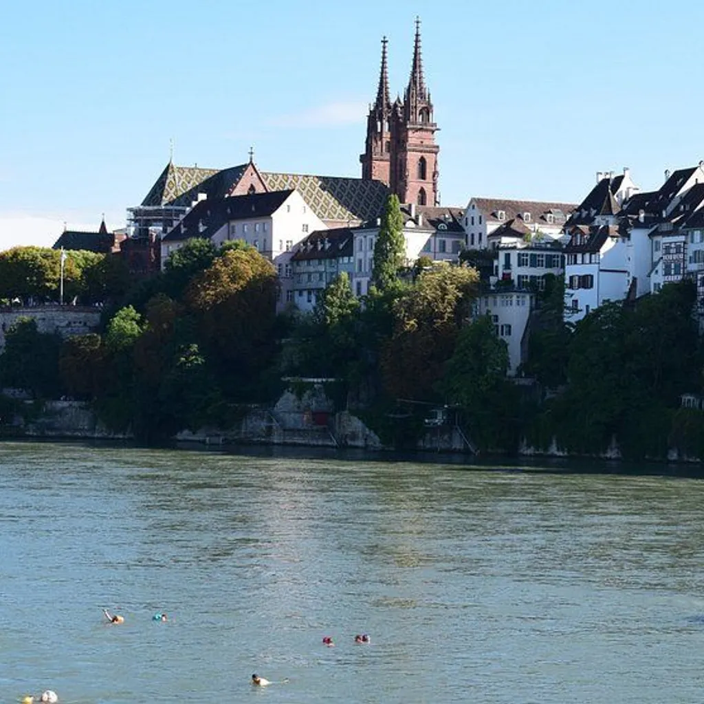 Ending point for floating the Rhine - 3
