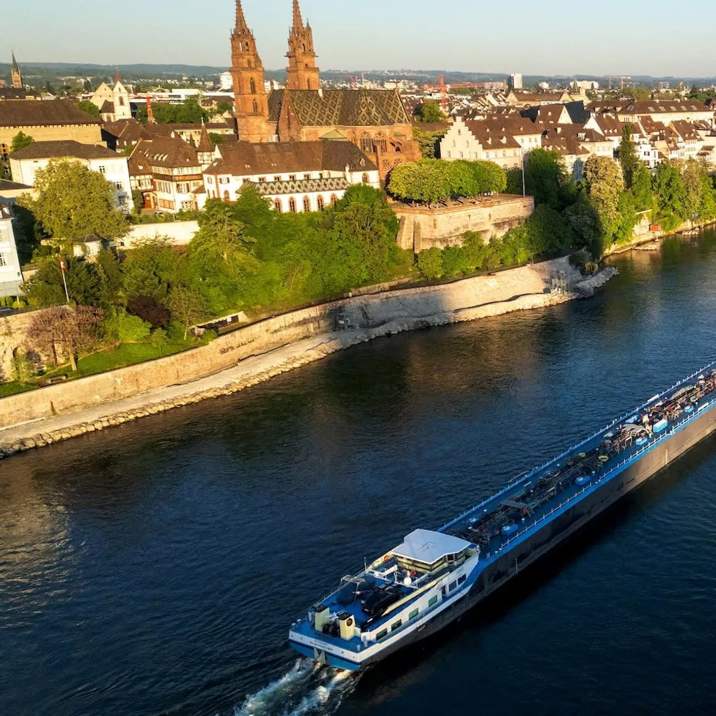 Ending point for floating the Rhine - 4
