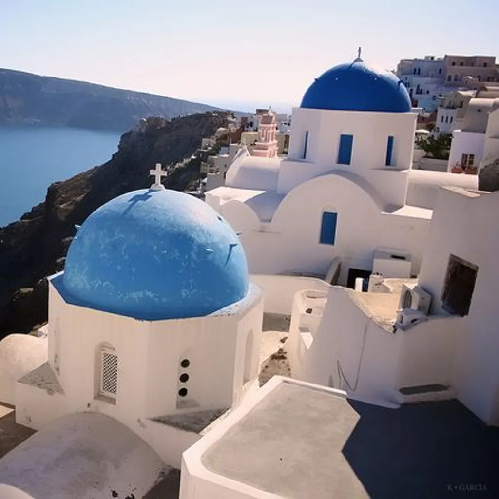 Picturesque Blue Dome Santorini - 1