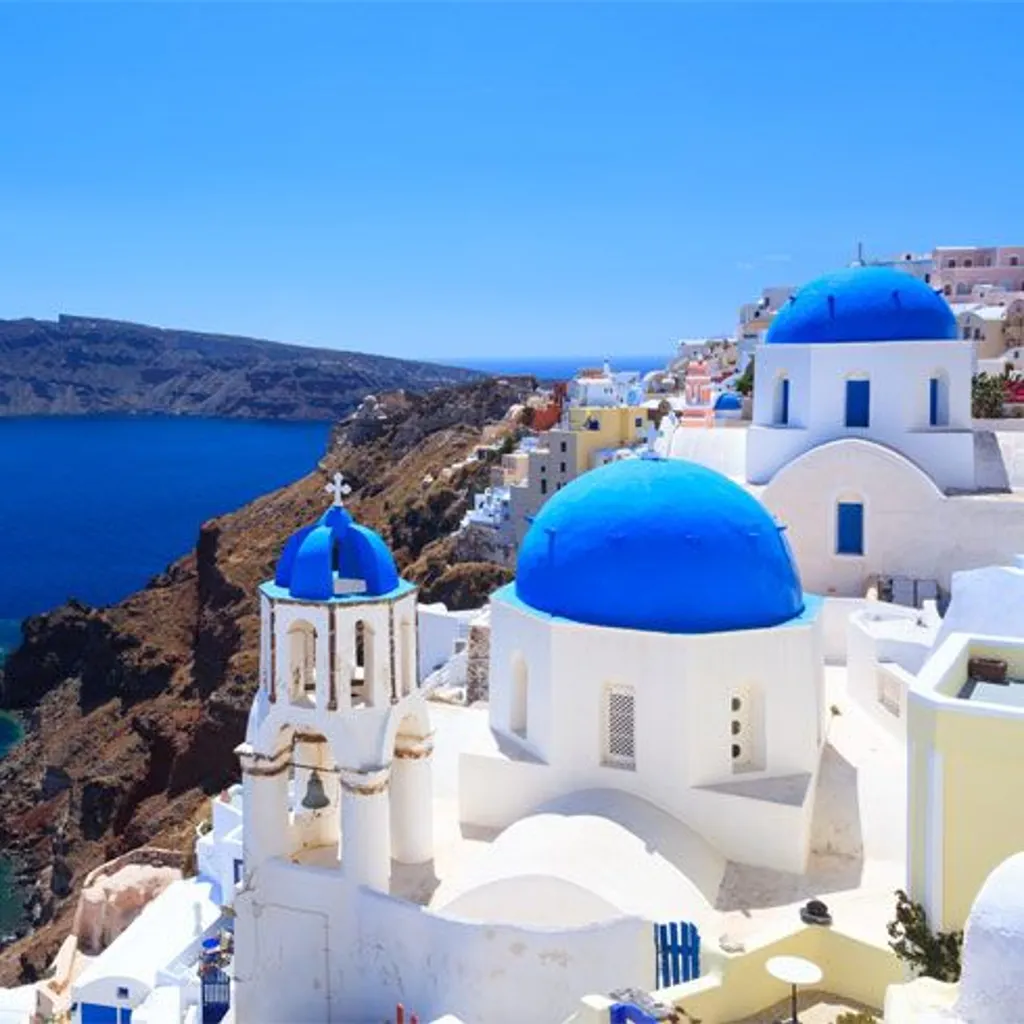 Blue Domed Church Santorini - 1
